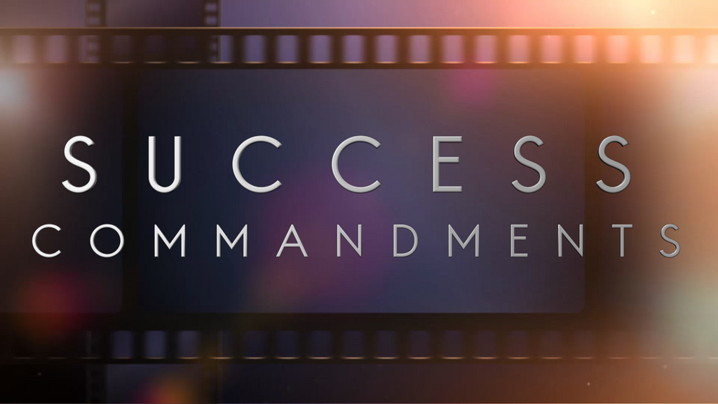 Success Commandments Movie Producer Package